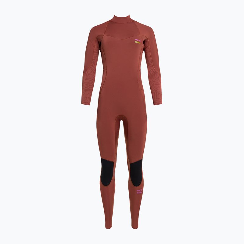 Women's wetsuit Billabong 4/3 Synergy BZ Full red 2