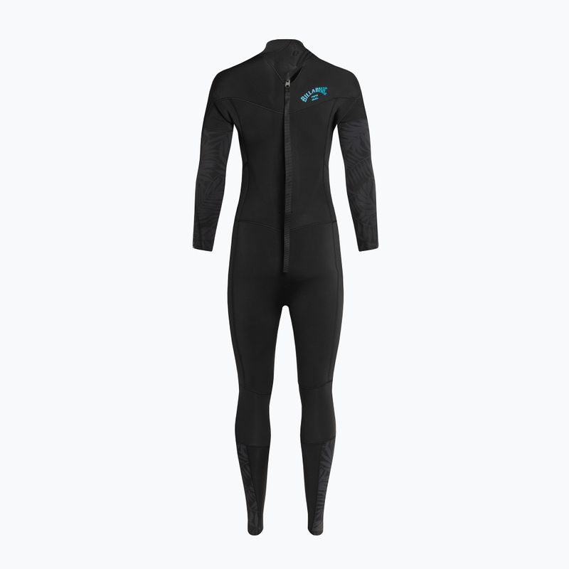 Women's wetsuit Billabong 5/4 Synergy BZ L/SL black palms 3