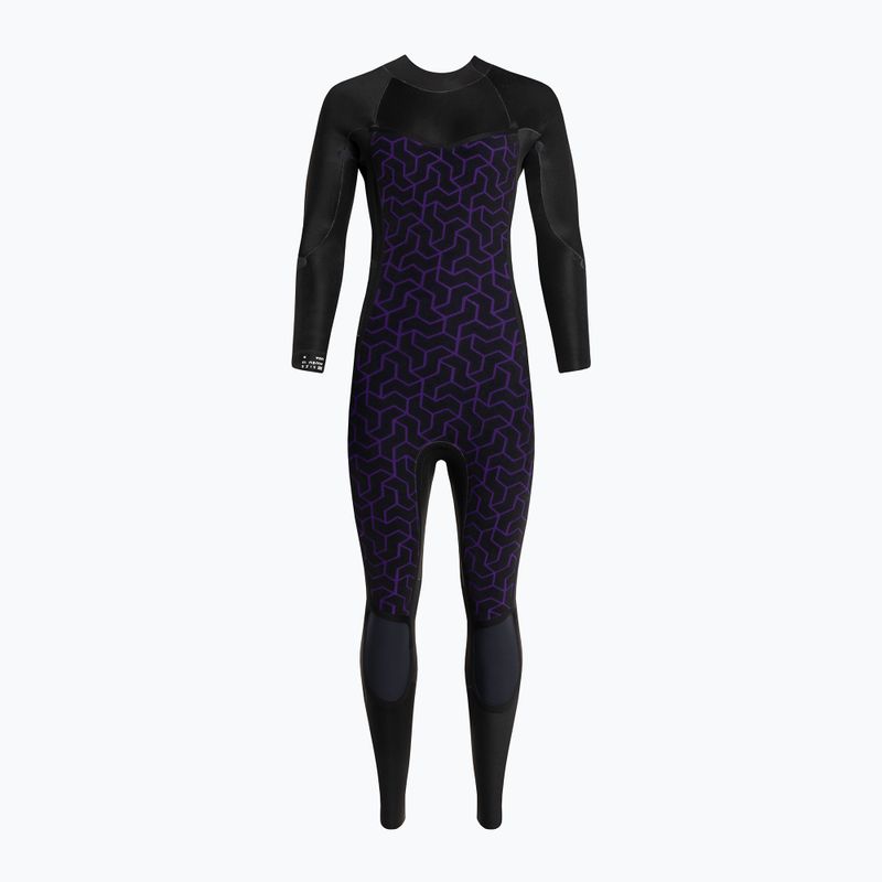 Women's wetsuit Billabong 5/4 Synergy BZ L/SL black palms 4