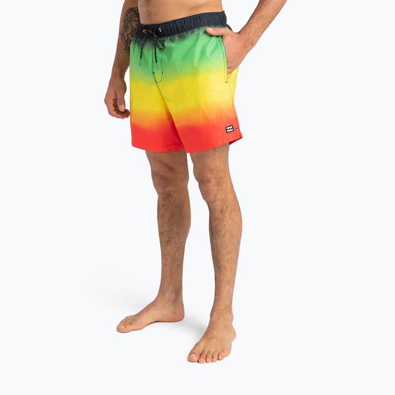 Men's swimming shorts Billabong All Days Fade rasta 3