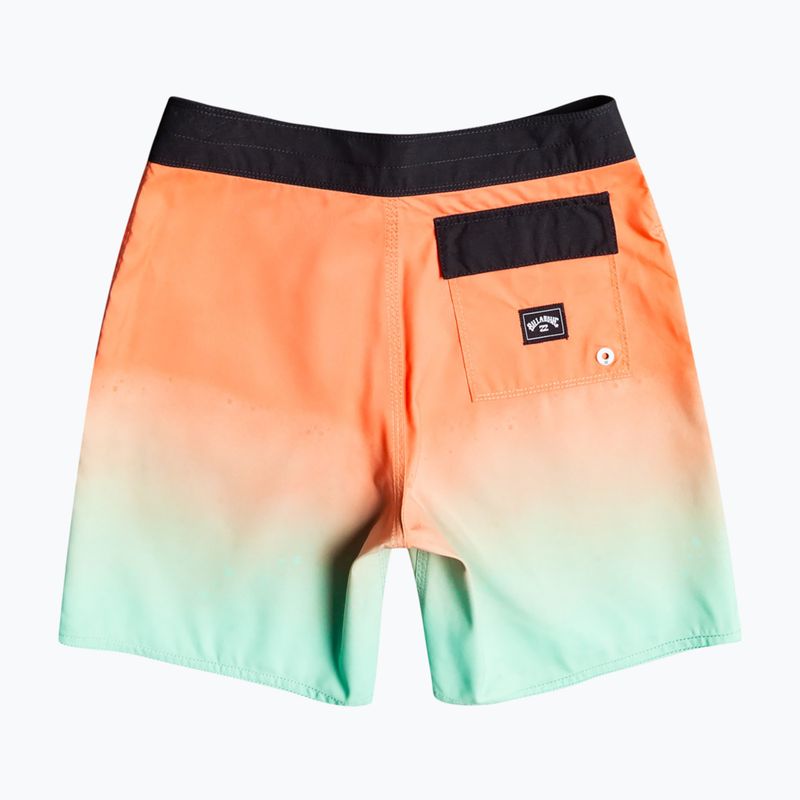 Children's swimming shorts Billabong All Day Fade OG orange 2