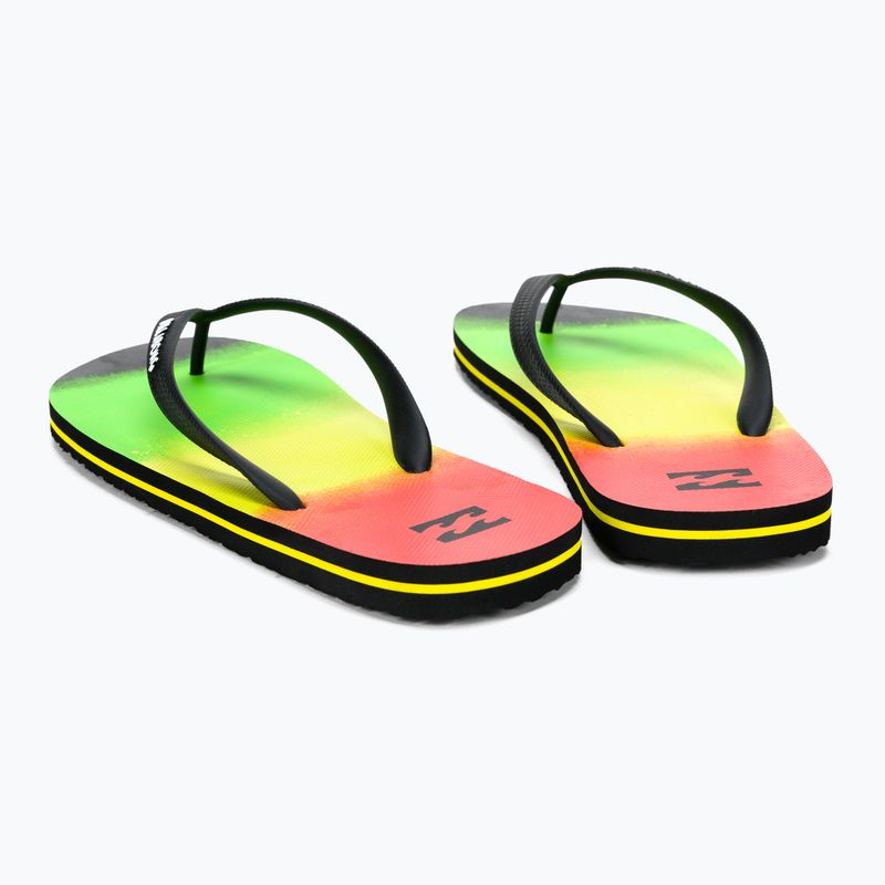 Men's flip flops Billabong Tides Fade rasta 3