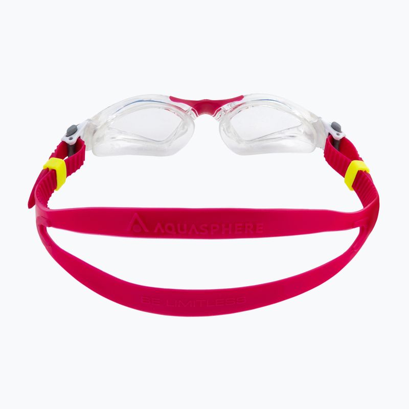 Aquasphere Kayenne transparent/raspberry/clear children's swimming goggles EP2970016LC 5