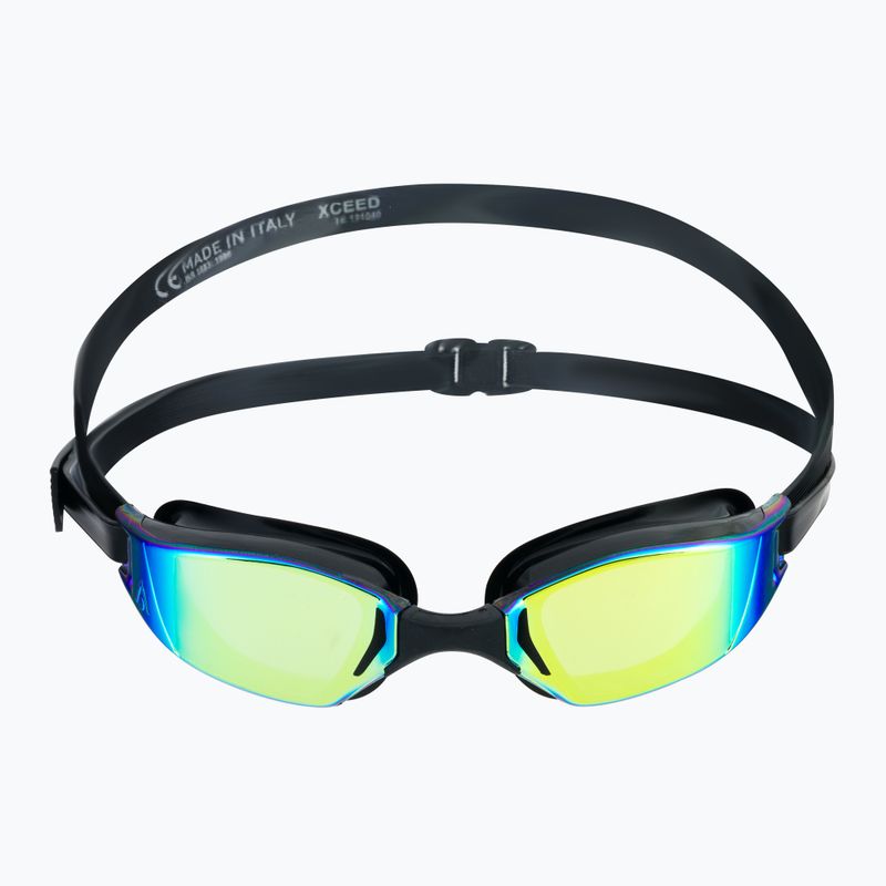 Aquasphere Xceed black/black/mirror yellow swimming goggles EP3030101LMY 2