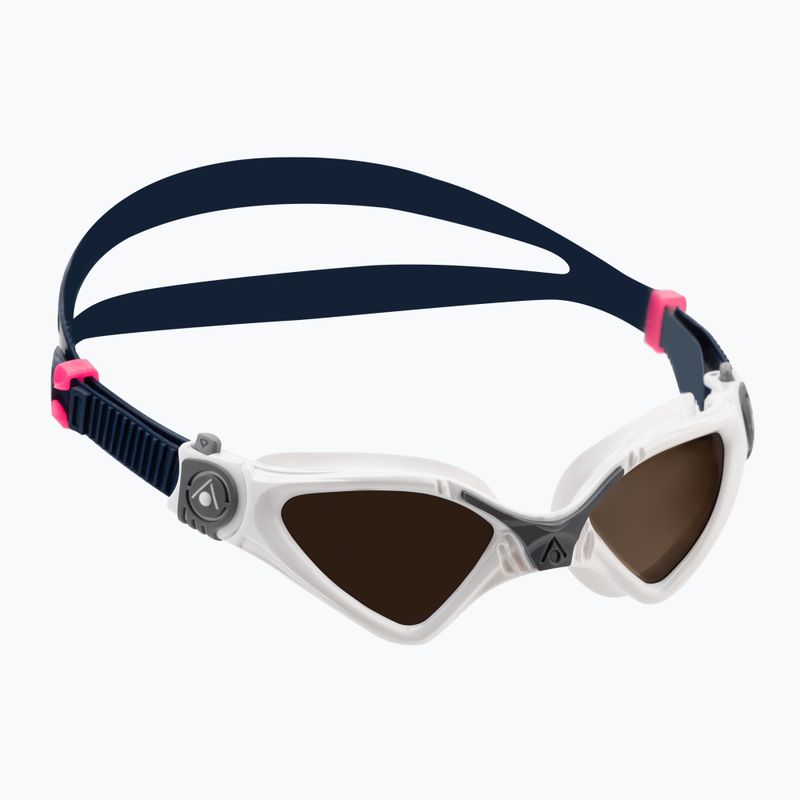 Aquasphere Kayenne children's swimming goggles white/grey/polarized brown EP2970910LPB