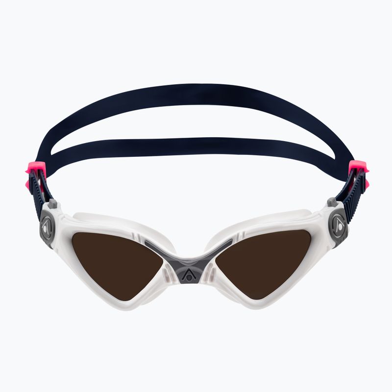 Aquasphere Kayenne children's swimming goggles white/grey/polarized brown EP2970910LPB 2