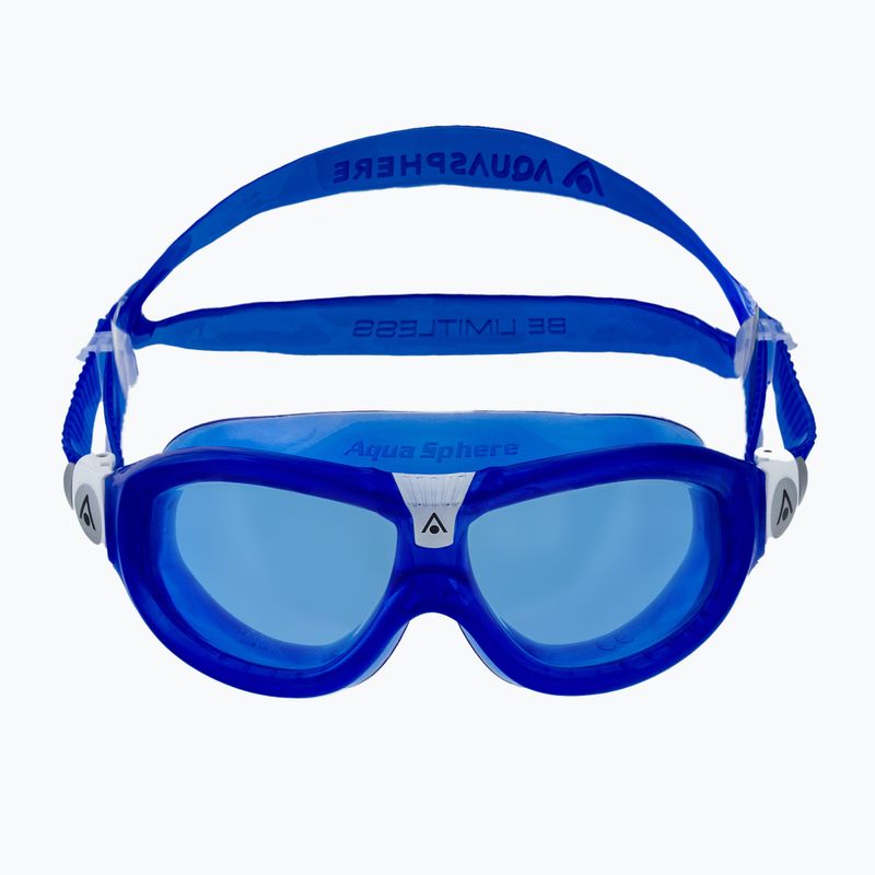 Aquasphere Seal Kid 2 blue/white/blue children's swimming mask MS5064009LB 2