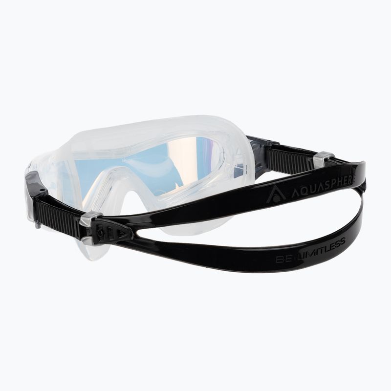 Aquasphere Vista Pro transparent/black/mirror iridescent swim mask MS5040001LMI 4