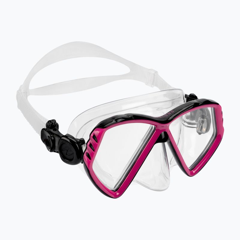 Aqualung Cub transparent/pink junior diving mask MS5530002
