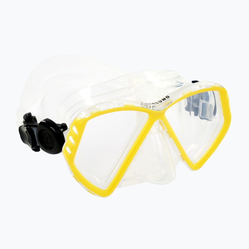 Aqualung Cub transparent/yellow junior diving mask MS5530007 6
