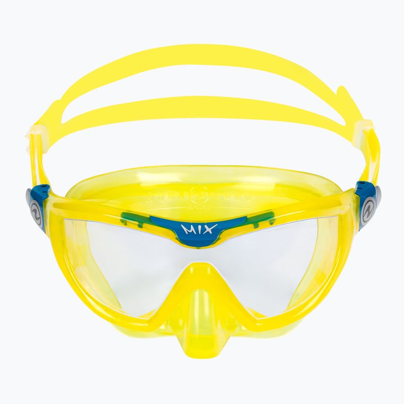 Aqualung Mix Combo children's snorkel kit yellow and blue SC4250798 3