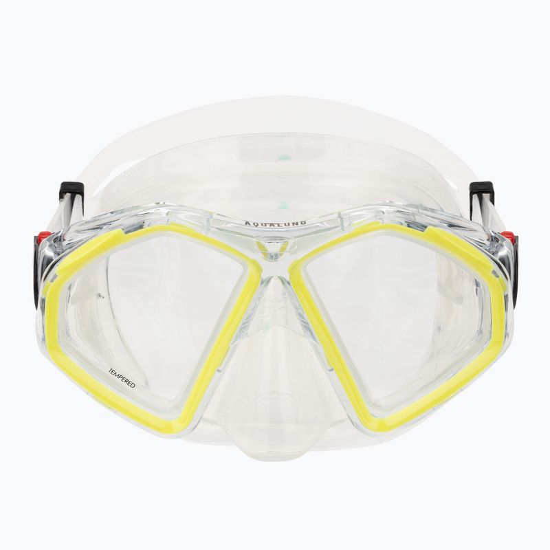 Aqualung Hawkeye transparent/yellow diving mask MS5570007 2