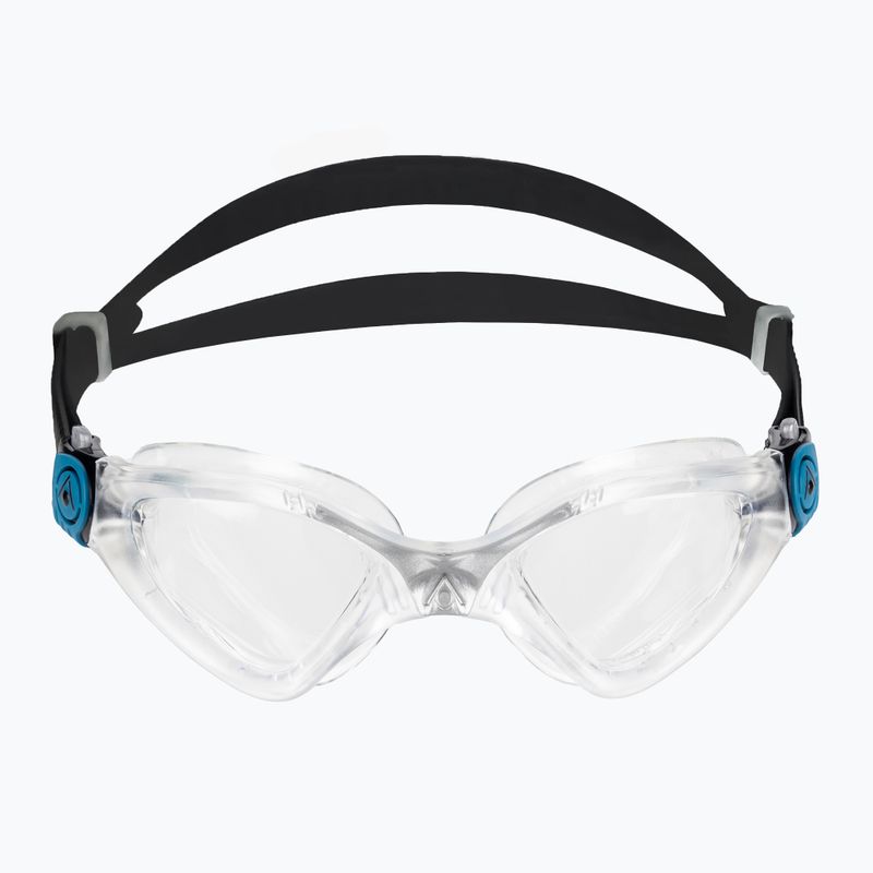 Aquasphere Kayenne transparent/petrol swimming goggles 2