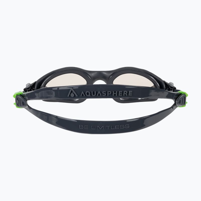 Aquasphere Kayenne dark grey/green swimming goggles 5