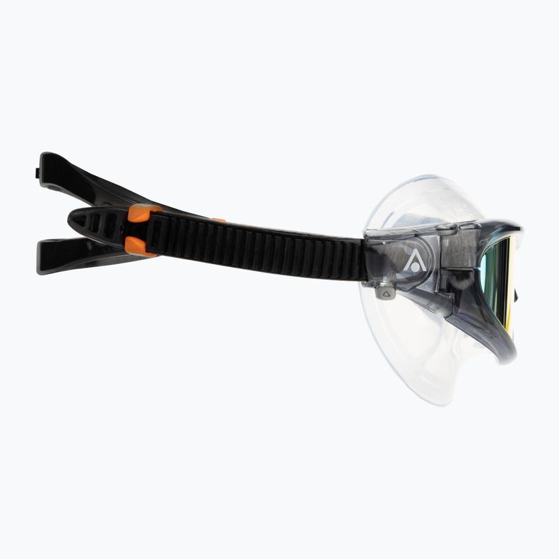 Aquasphere Vista Pro dark gray/black/mirror orange titanium swim mask MS5591201LMO 3