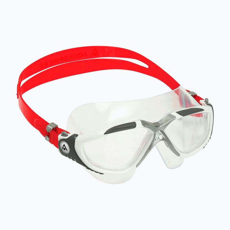 Aquasphere Vista white/red/clear swimming mask 4