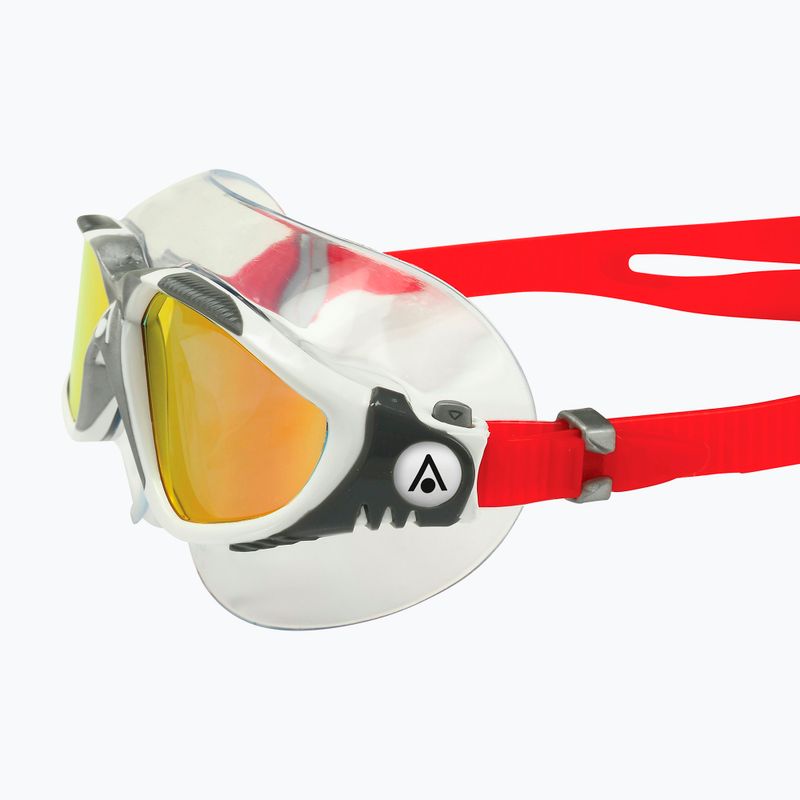 Aquasphere Vista white/red/red titanium mirrored swim mask MS5600915LMR 3