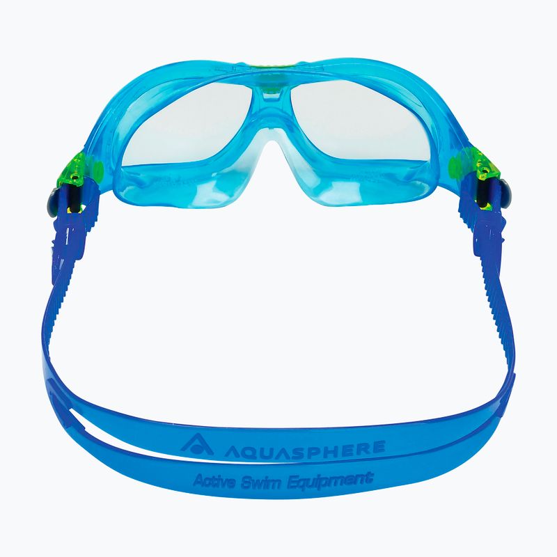 Aquasphere Seal Kid 2 turquoise/blue/clear children's swimming mask MS5614340LC 4