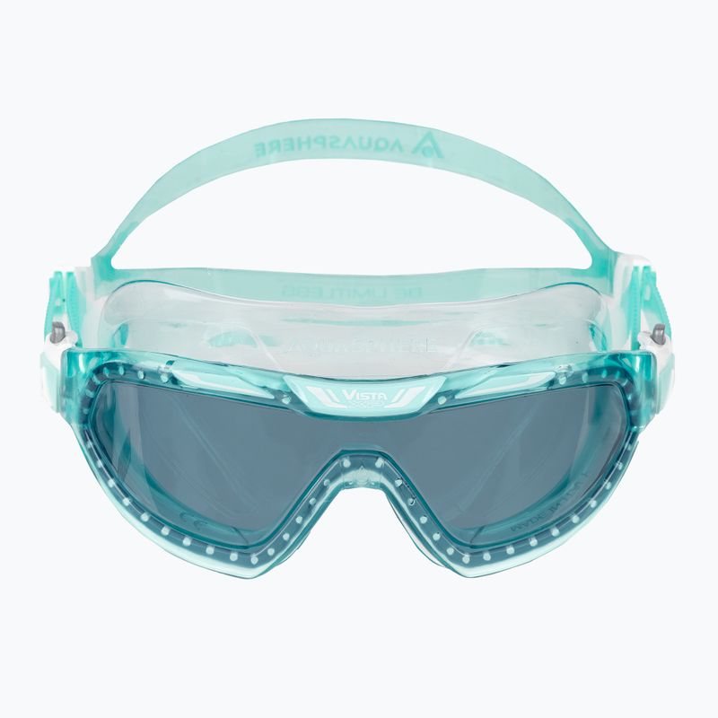 Aquasphere Vista XP tinted green swim mask MS5643535LD 2