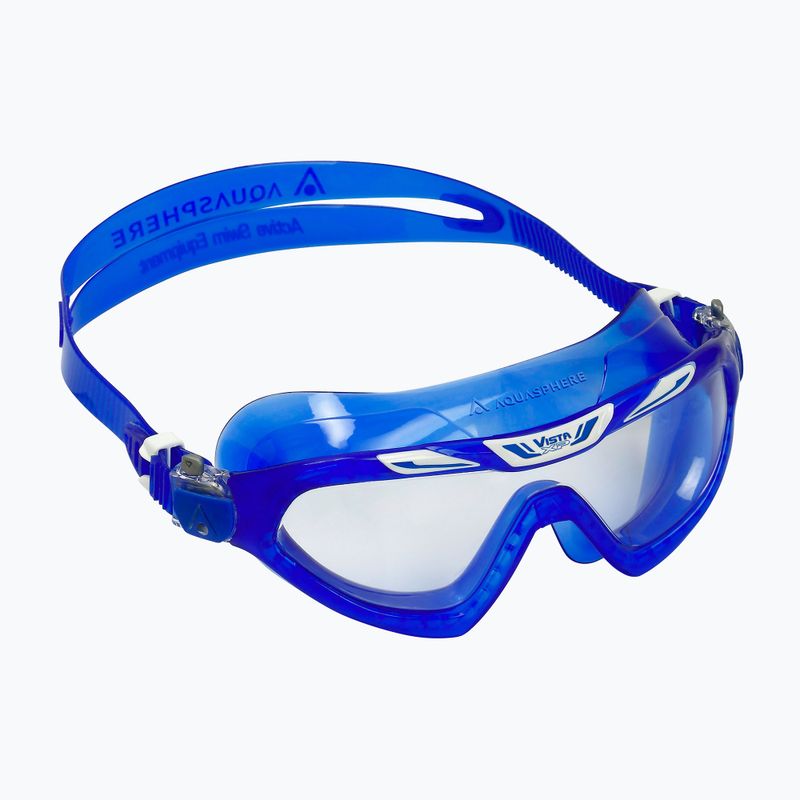 Aquasphere Vista XP blue/white/clear swimming mask 3