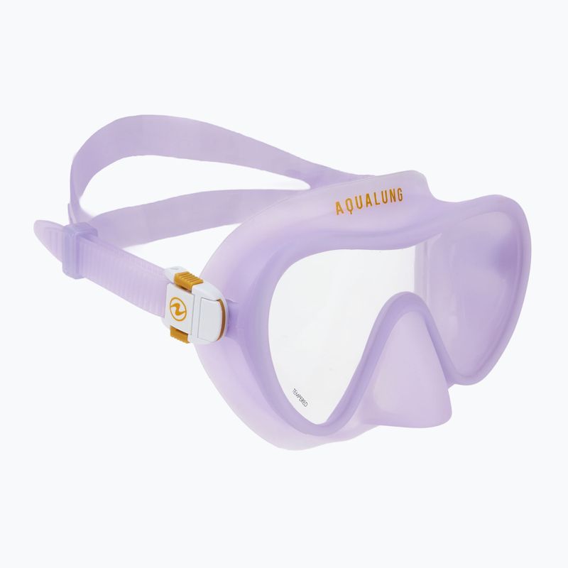 Aqualung Nabul snorkelling set mask + snorkel + fins translucid purple 2