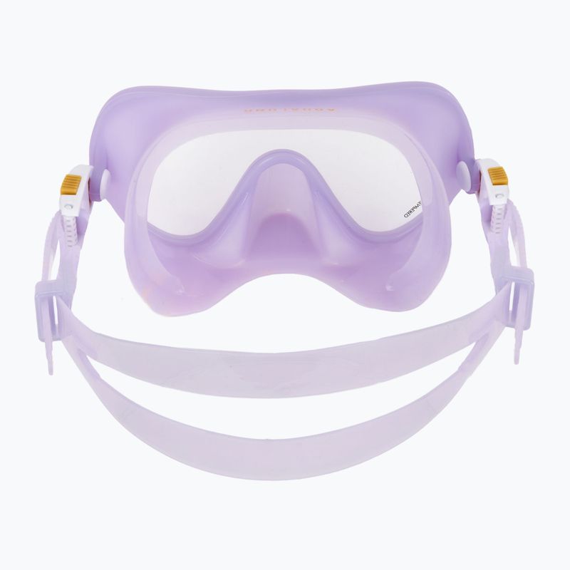 Aqualung Nabul snorkelling set mask + snorkel + fins translucid purple 5