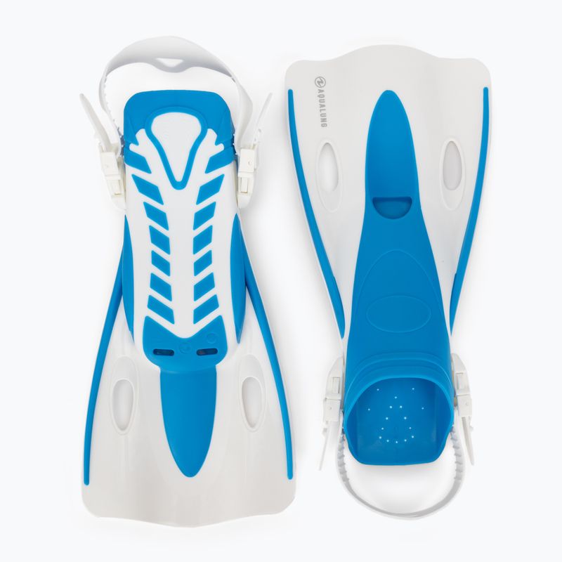 Aqualung Twister blue/white snorkelling fins 2