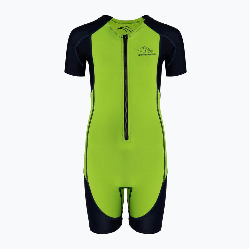 Aquasphere Stingray HP bright green/navy blue children's wetsuit 2