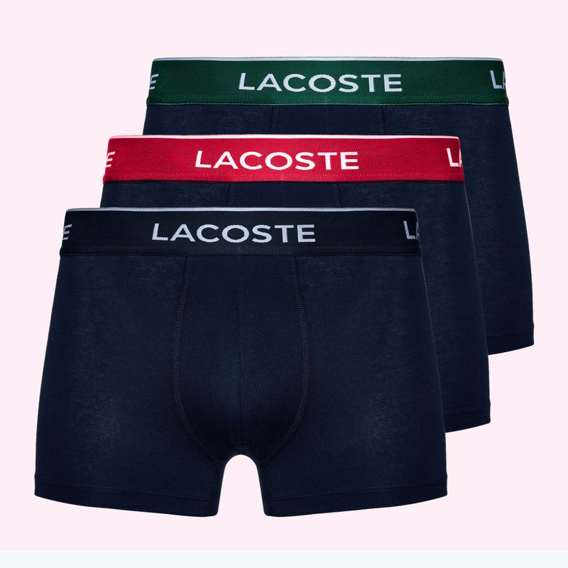 Lacoste boxer shorts 5H3401 3 pairs navy blue/green/red/navy