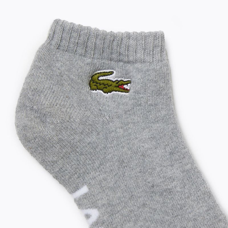 Lacoste RA4184 silver chine/white socks 2