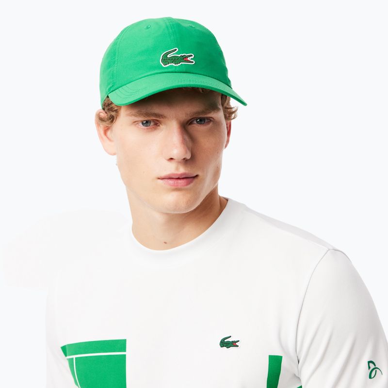 Lacoste men's tennis cap RK2450 fluorine green/fluorine green 4