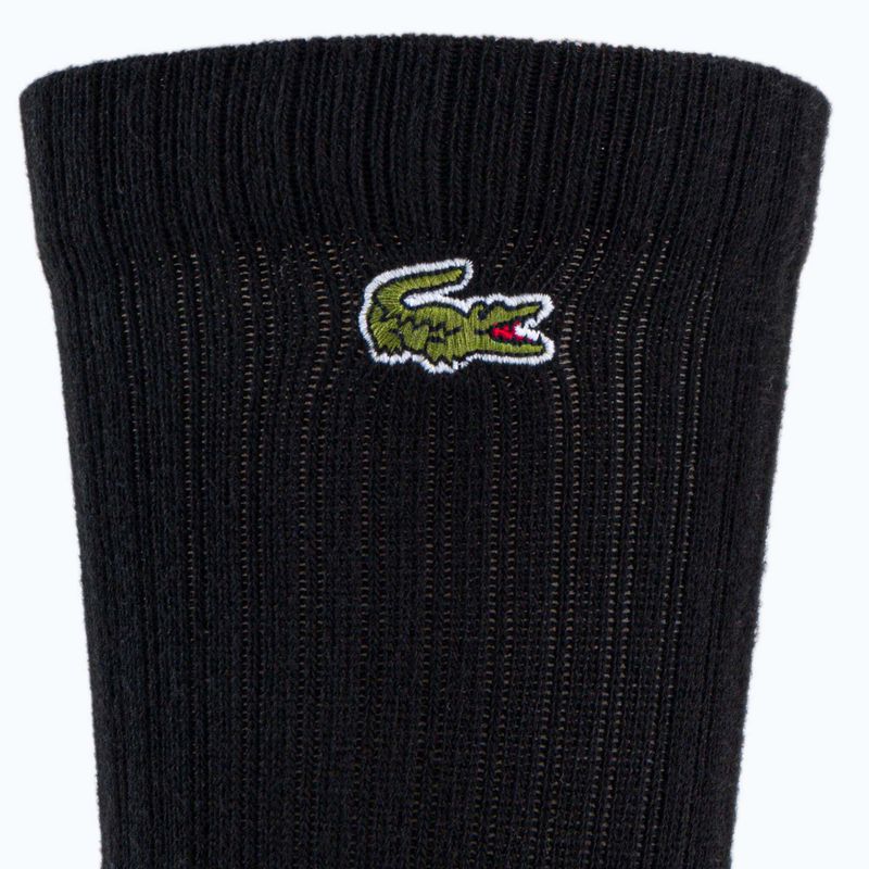 Lacoste men's tennis socks 3 pairs black/grey/white RA4182 8