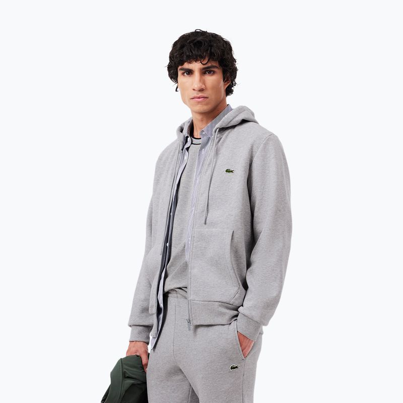 Lacoste men's tracksuit WH2528 silver chine 4
