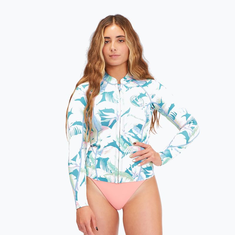 Women's neoprene T-shirt Billabong Peeky Jacket marine tropic