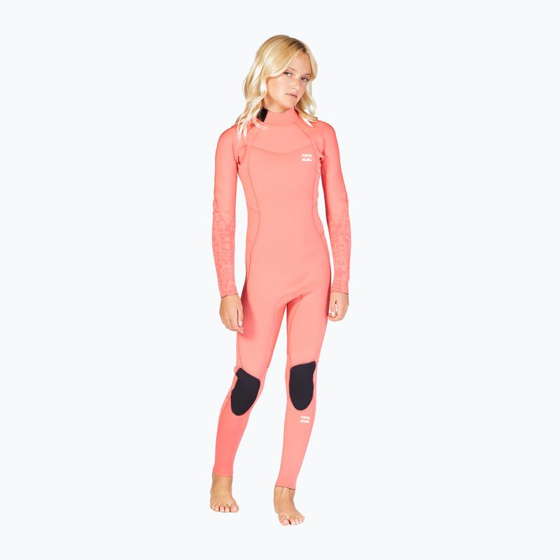 Children's swimming foam Billabong 4/3 Teen Synergy BZ vintage coral