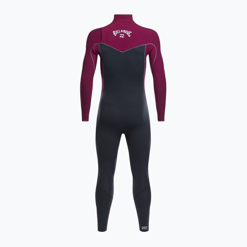 Men's wetsuit Billabong 5/4 Revolution burgund 3