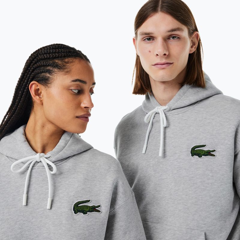 Lacoste SH6404 CCA silver chine unisex sweatshirt 3