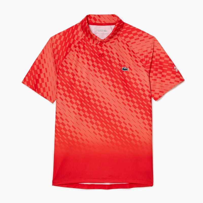 Lacoste men's tennis polo shirt red DH5177 4