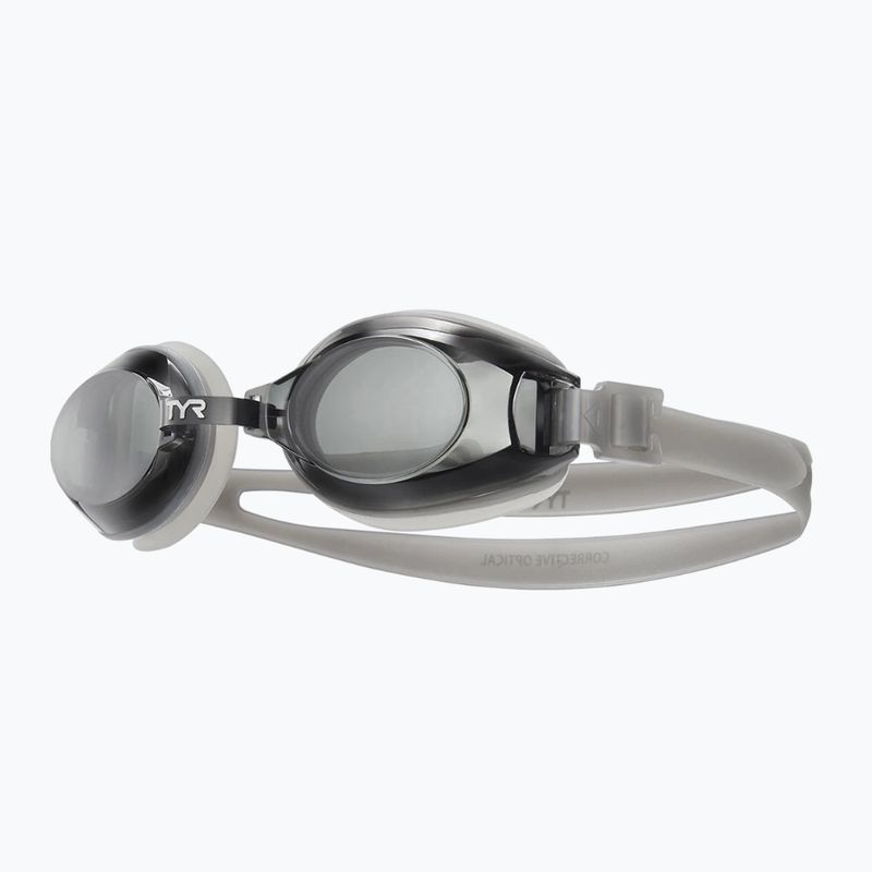TYR Corrective Optical smoke/clear/clear swimming goggles