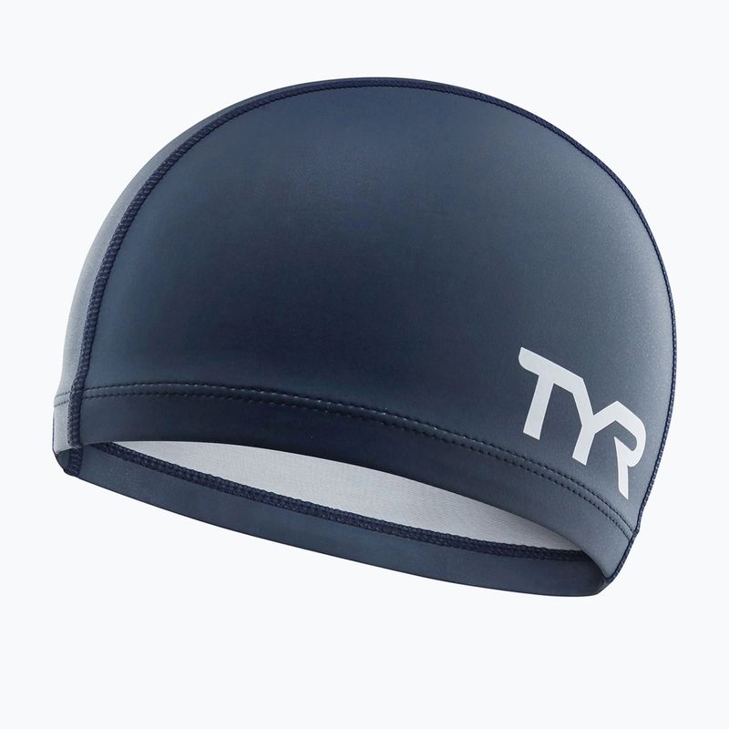 TYR Silicone Comfort swimming cap navy