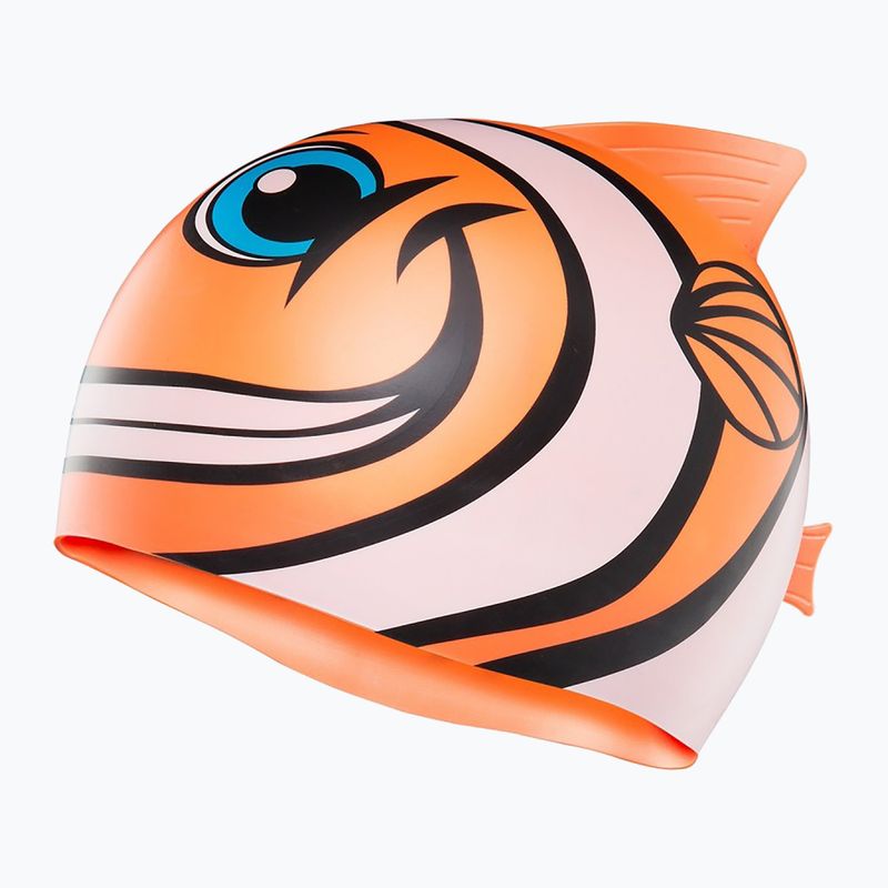 TYR Charactyr Happy Fish children's swimming cap orange LCSHFISH 2