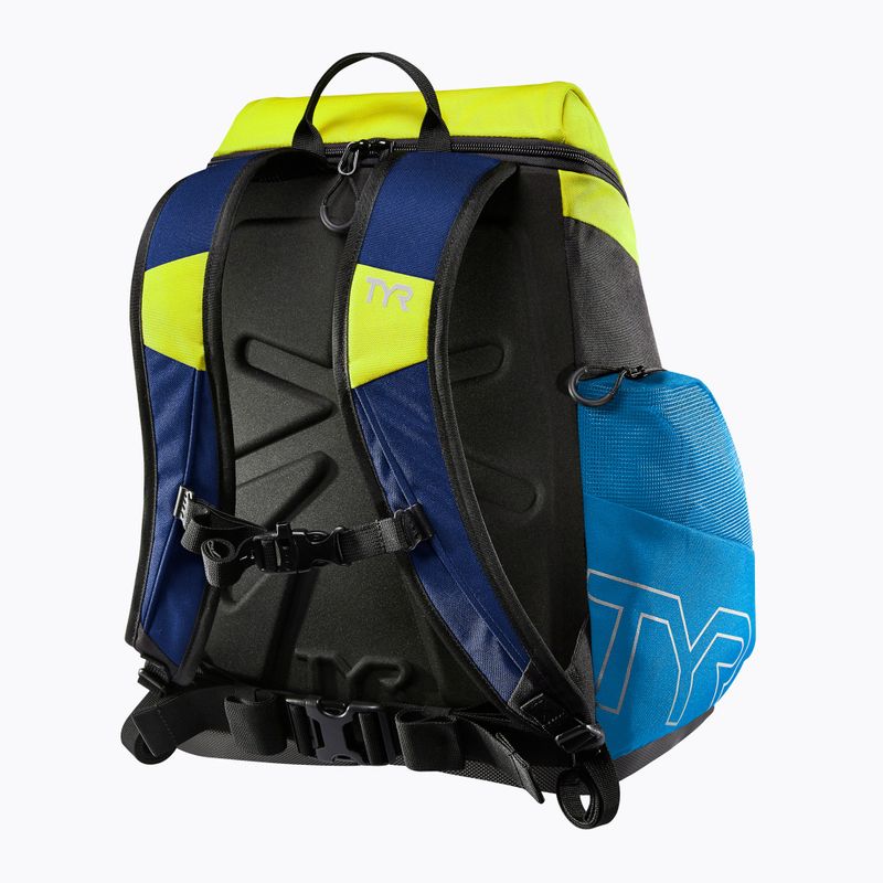 TYR Alliance Team 30 l blue/green swimming backpack 2