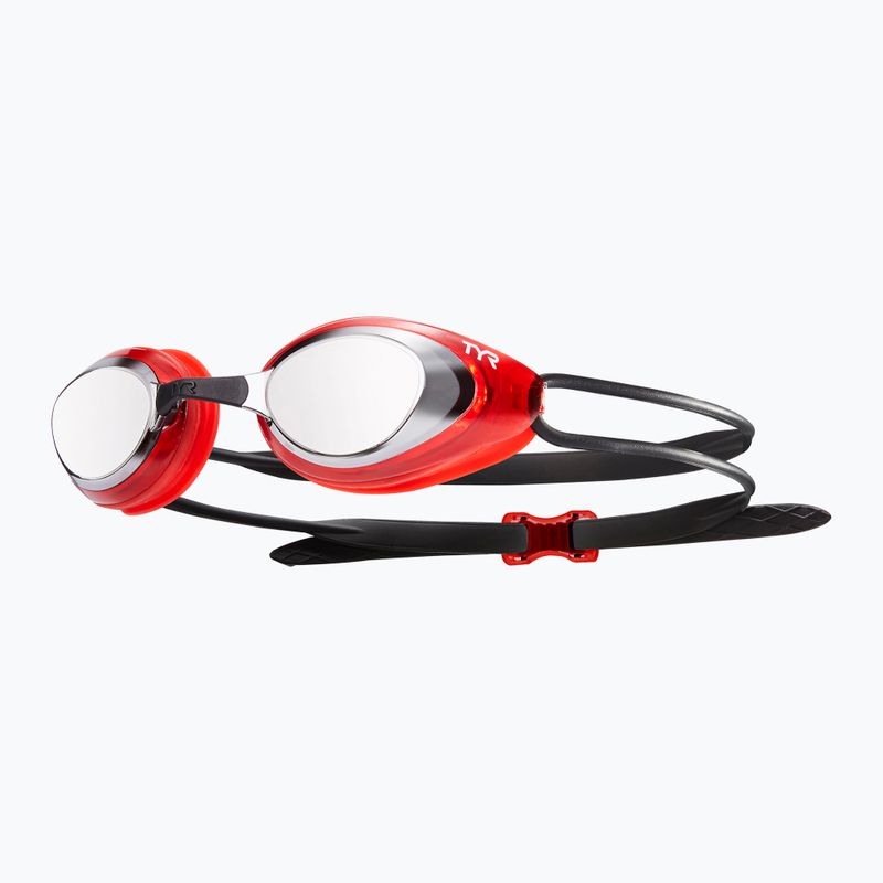 TYR Blackhawk Racing Mirrored silver/ red/ black swimming goggles 5