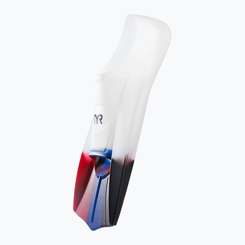 TYR Stryker Silicone white and colour swim fins LFSTRKR 6