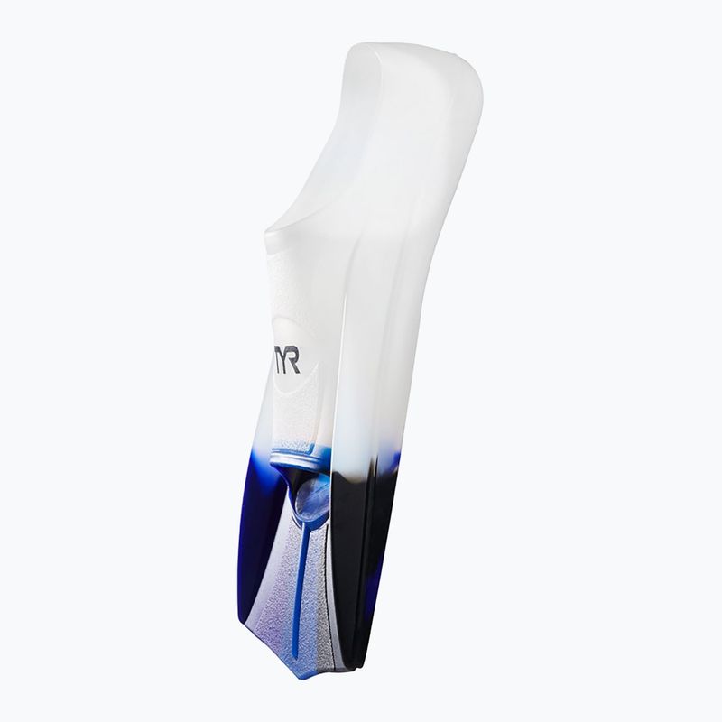 TYR Stryker Silicone white and colour swim fins LFSTRKR 6