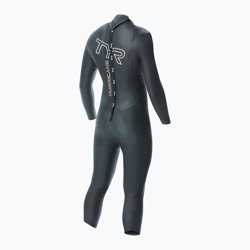 Men's TYR Hurricane Cat 1 triathlon wetsuit black HCAOM 2