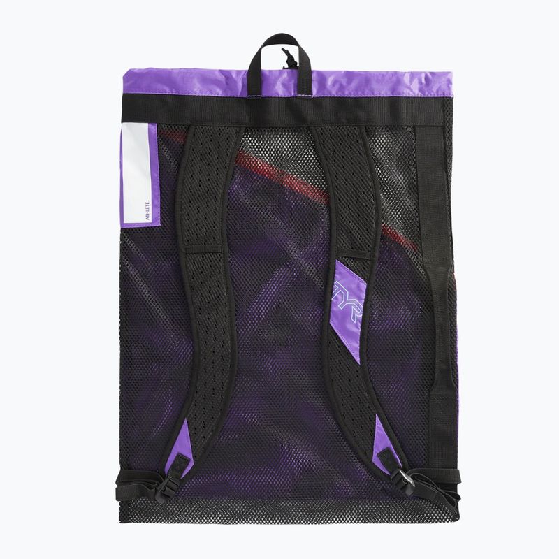Swim bag TYR Elite Team Mesh 40 l pink / purple 2