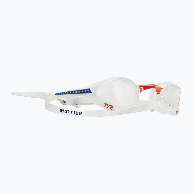 TYR Tracer-X Elite Racing swim goggles clear/red/navy LGTRXEL_642 7