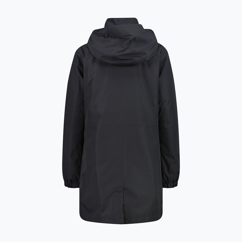 Women's raincoat CMP 36Z2026D Zip Hood Parka antracite 2