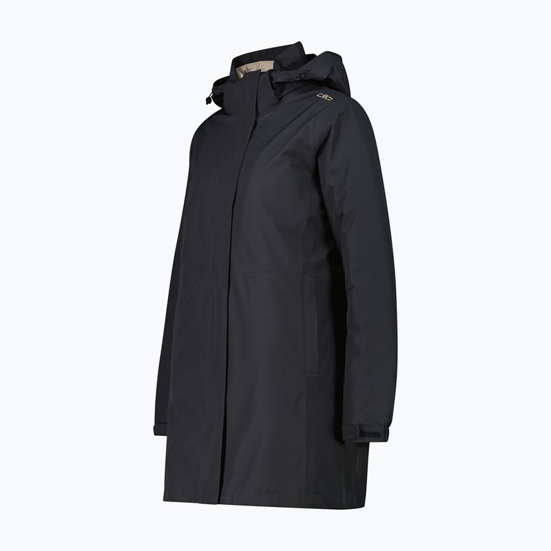 Women's raincoat CMP 36Z2026D Zip Hood Parka antracite 3